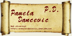 Pamela Dančević vizit kartica